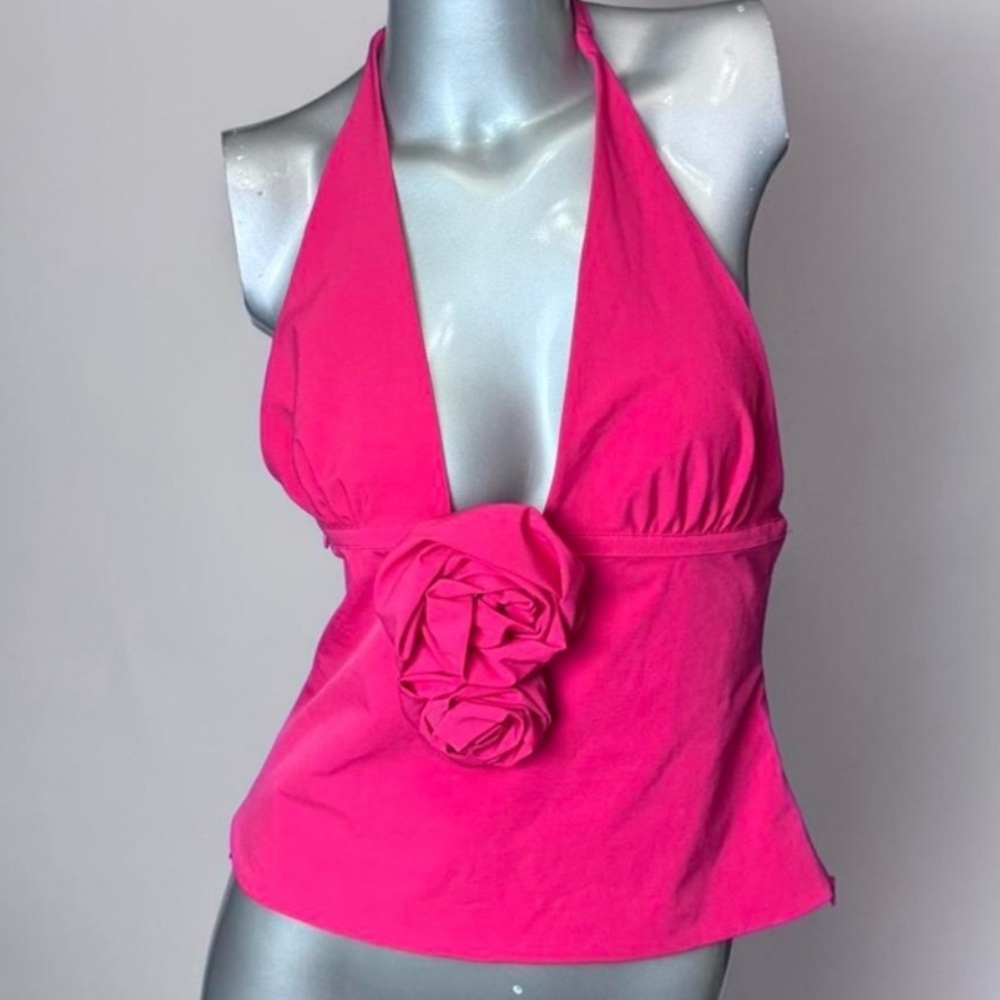 ❌SOLD❌ Zara NWT Pink Floral Halter Top - Picture 3 of 6